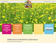 Tablet Screenshot of kita-spitzmaeuse.de